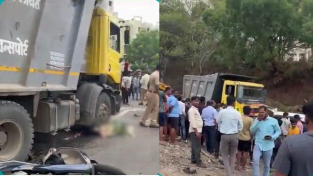 Dumper accident Bhumkar Nagar