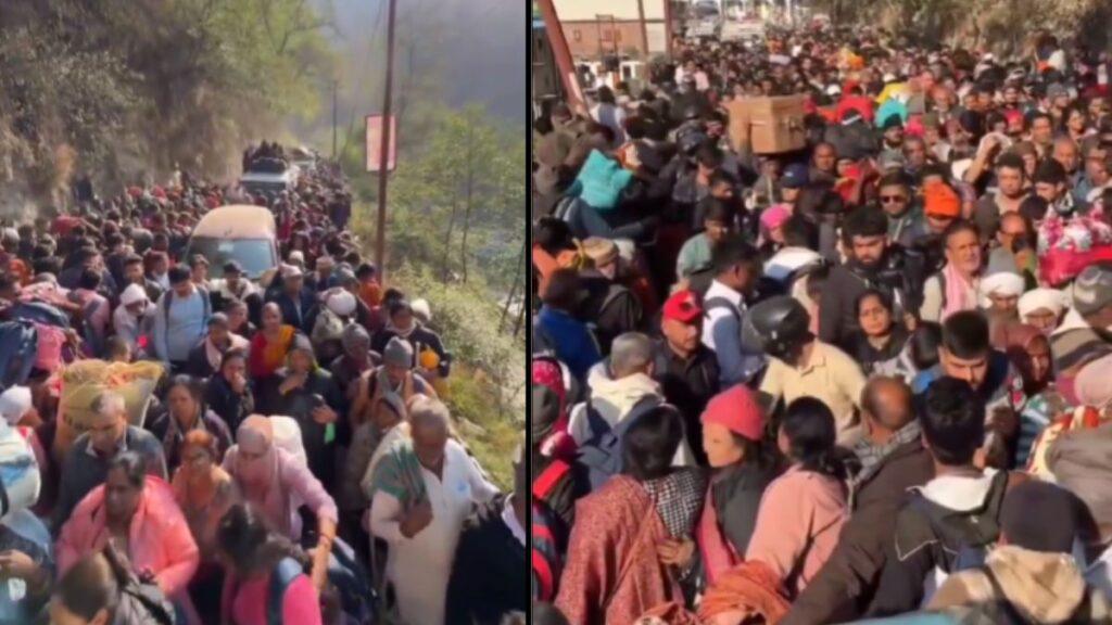 Kedarnath Traffic Jam