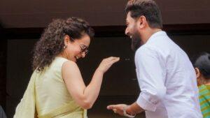 Kangna Ranaut and Chirag Paswan