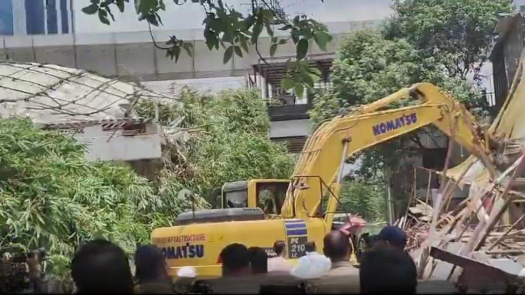 PMRDA Demolition Drive in Hinjawadi