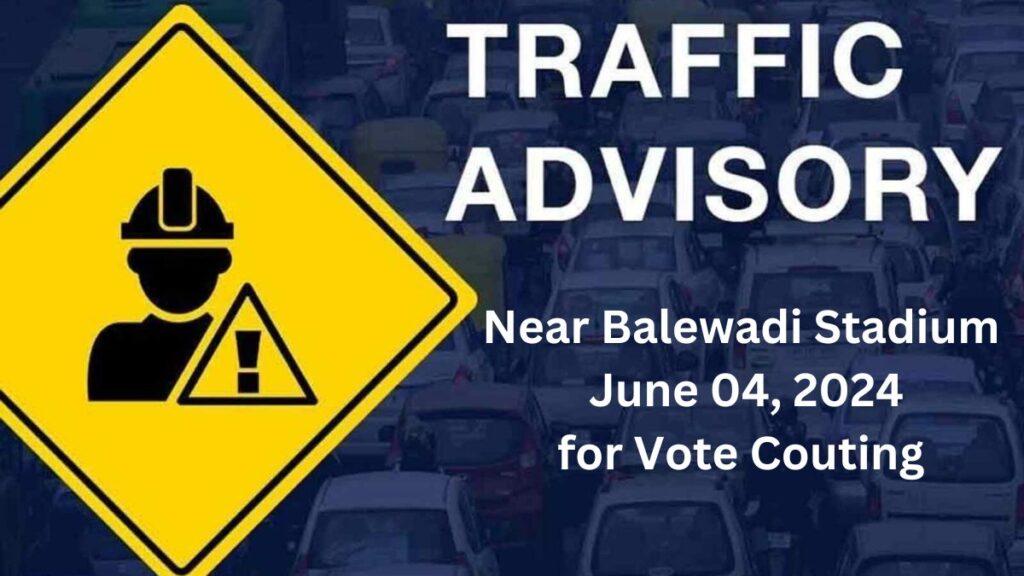 Traffic arrangements near Balewadi Stadium