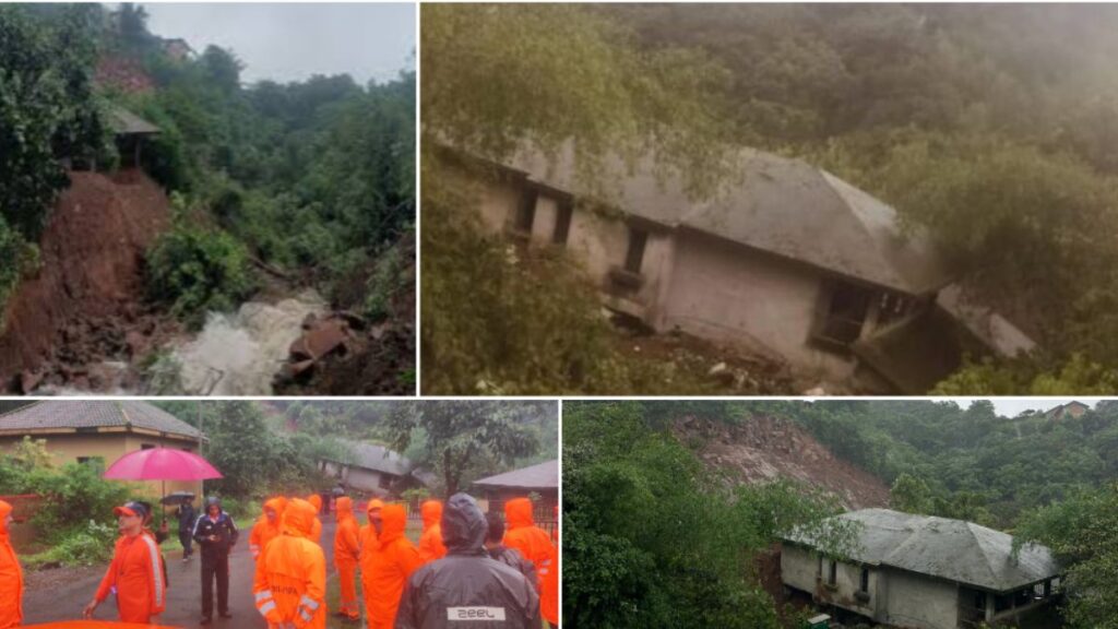 Landslide at Lavasa near Pune