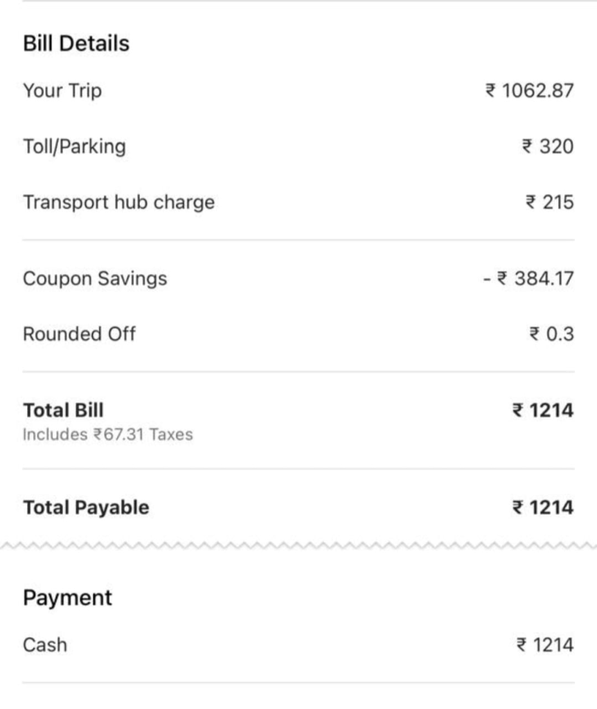 Cab rides from Bengaluru airport