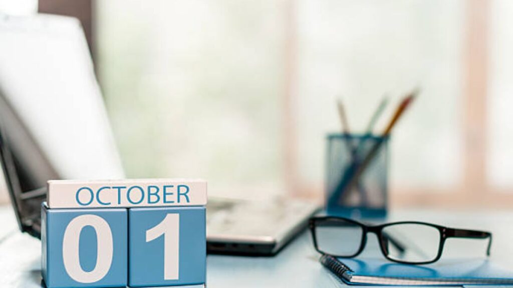 bank holidays and other important changes from October 1