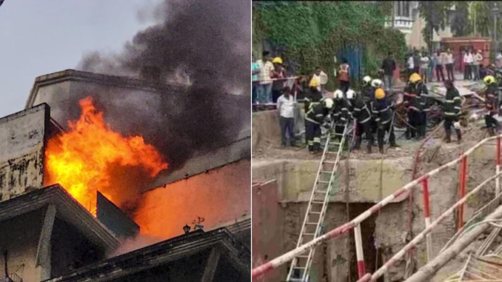 Fire at BKC Metro Station