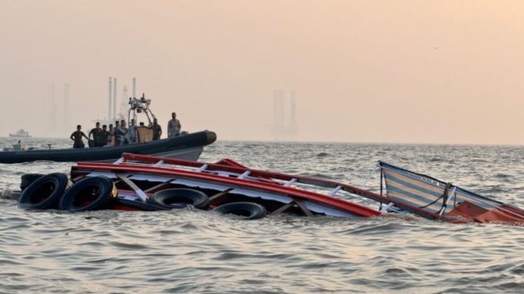 Boat Ferrying Passengers to Elephanta Caves Capsizes