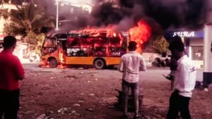 Pune school bus fire