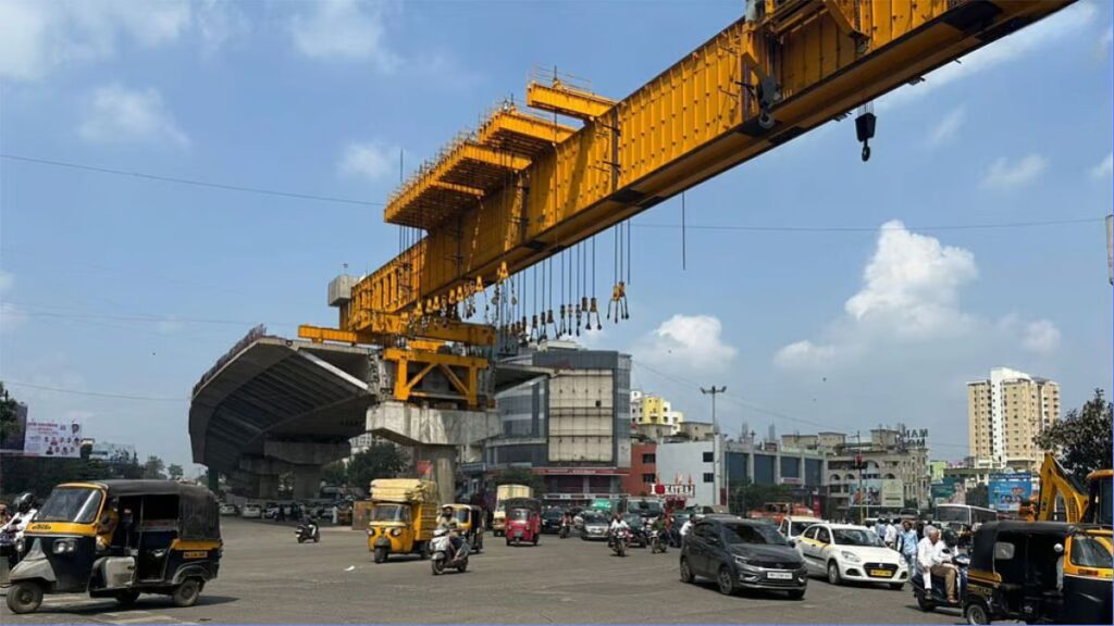 Katraj Chowk road construction