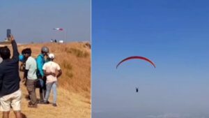 Maharashtra student paraglides to college