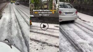 Bengaluru roads turn white with mysterious foam