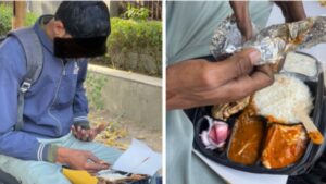 Delivery Partner Eating Customer’s Food