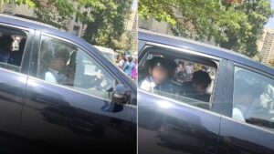 School Kids Caught Driving Mahindra XUV700