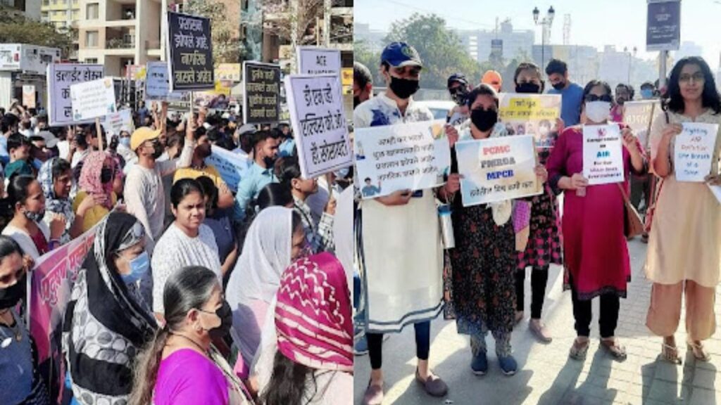 Wakad Tathawade air pollution protest