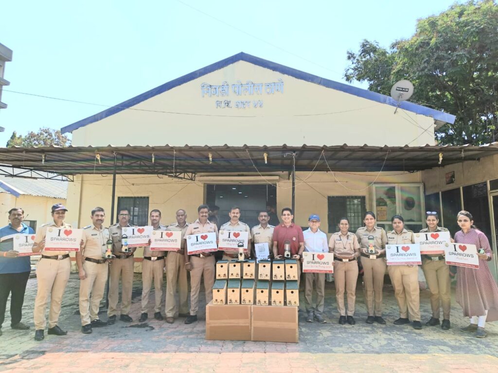 PCMC Police Stations World Sparrow Day Conservation